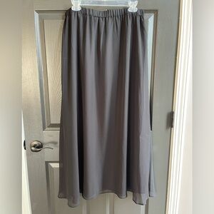 NWT OLD NAVY Black Chiffon Fully Lined Pull On Maxi Skirt Size LARGE